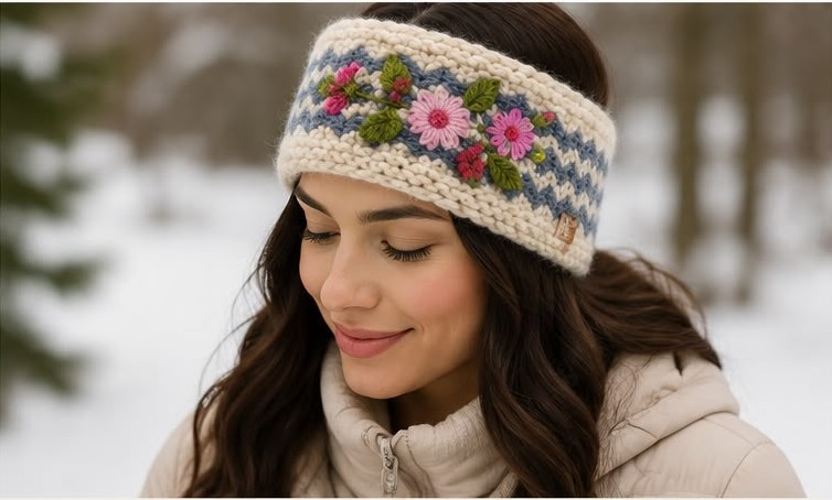 Flower Print Headband