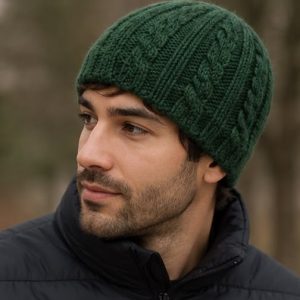 Green Plain Woolen Hat