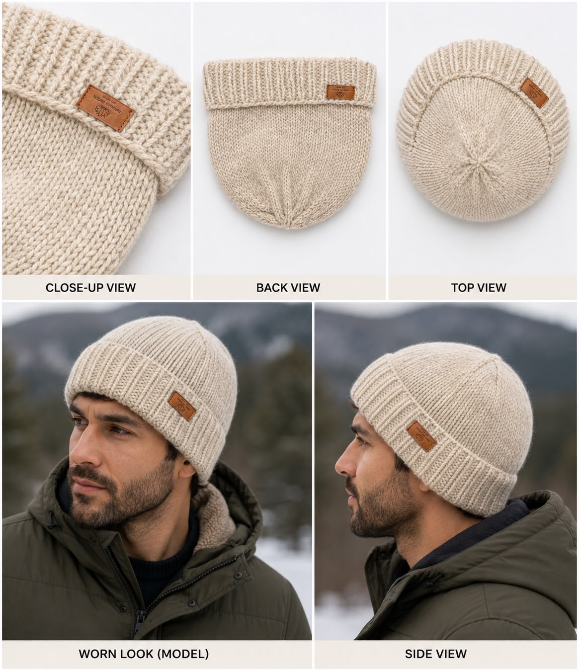 Woolen Plain Hat - Image 2