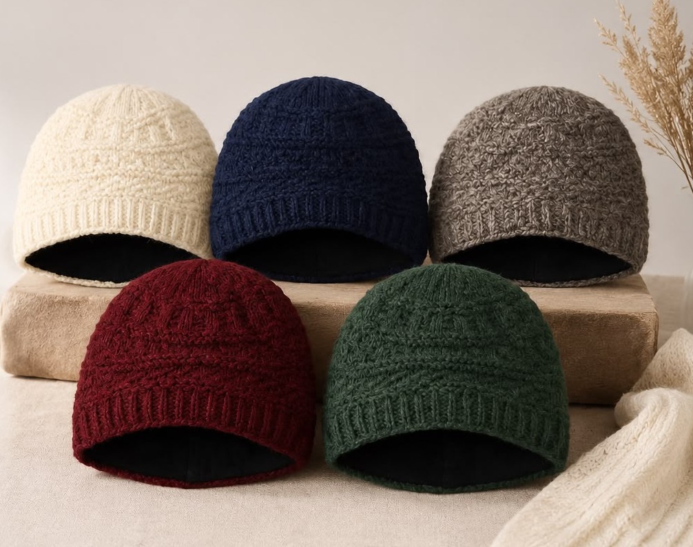 Woolen Plain Colorful Hat