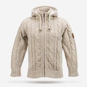 Woolen Cream Color Jacket