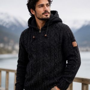 Woolen Black Jacket