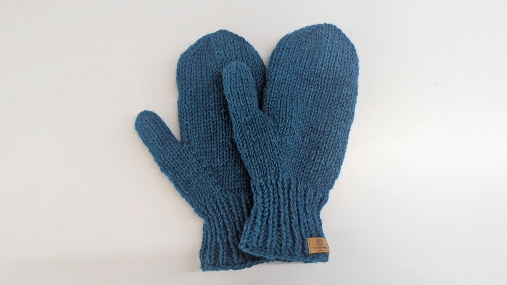 Blue Color Woolen Handglove